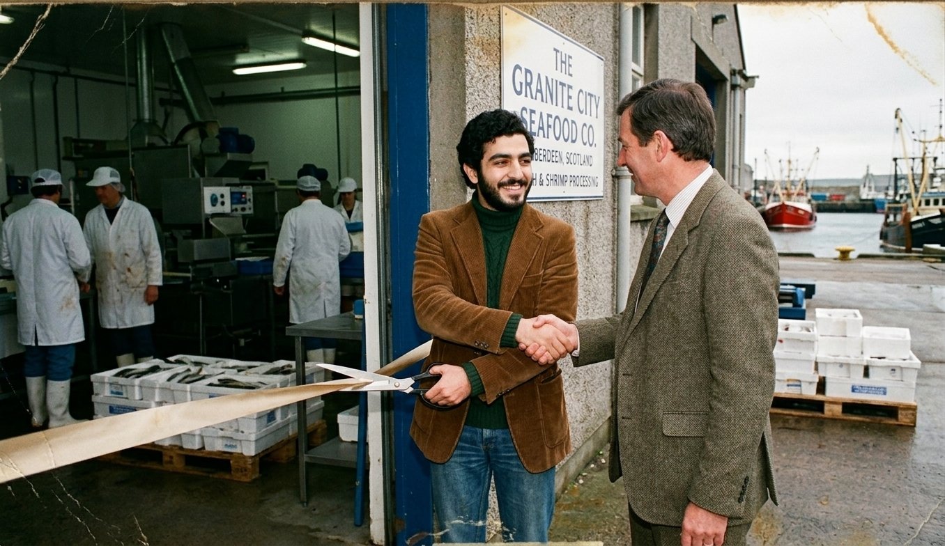 Sultan Rashid Abdullah Rashid Al Shene Aberdeen İskoçya — deniz ürünleri ve şoklama fabrikası